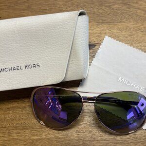 Michael Kors Sunglasses Purple with Gold Frame